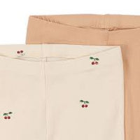 Konges Sløjd Leggings Szett - Cherry / Toasted Almond