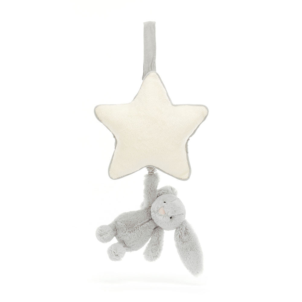 Jellycat® Bashful Silver Bunny Musical Pull - Jellycat - Plüssök - OduStore