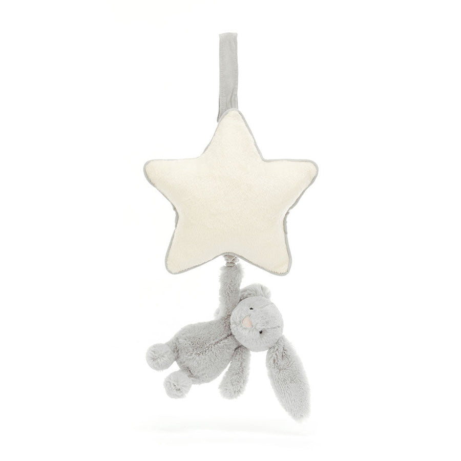 Jellycat® Bashful Silver Bunny Musical Pull - Jellycat - Plüssök - OduStore