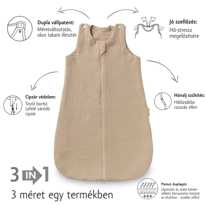 Kenguru Gold® Krepp hálózsák - Mogyoró - Kenguru Gold - Hálózsák - OduStore