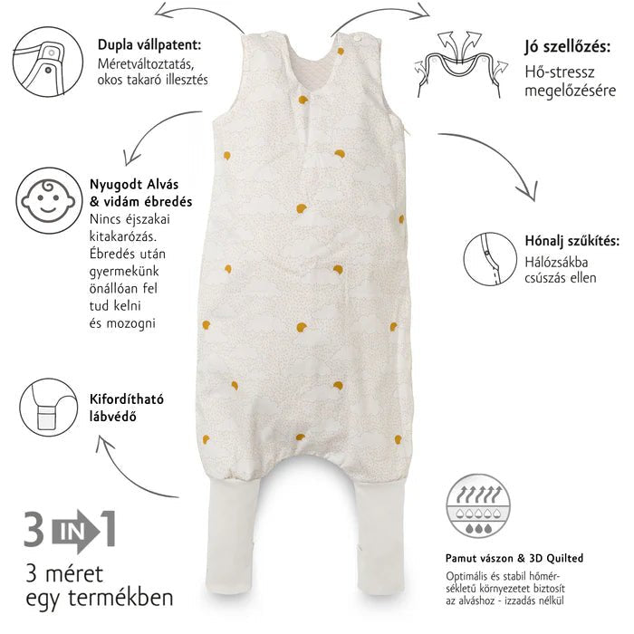 Kenguru Gold® Tipegő hálózsák - felhő - OduStore - Pizsama, rugdalózó - Kenguru Gold