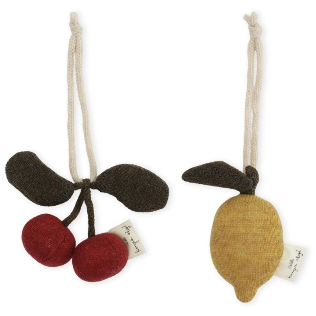 Konges Sløjd® 2 db - os lógóka szett - Citrom/Cseresznye - Konges Sløjd - Babajátékok