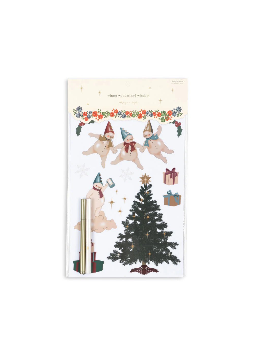 Konges Slojd® Ablak matrica szett - Let it snow - Konges Sløjd - Dekoráció - OduStore