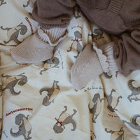 Konges Sløjd® Bézs kötött baba cipő - 3 - 6m - Konges Sløjd - Lábbeli > Cipő