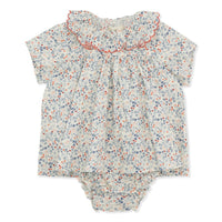 Konges Sløjd® Bitsy Romper, Rose hip blue - OduStore - Body, napozó - Konges Sløjd