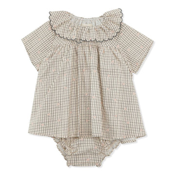 Konges Sløjd® Bitsy Romper, Three leaf check 3y - OduStore - Body, napozó - Konges Sløjd