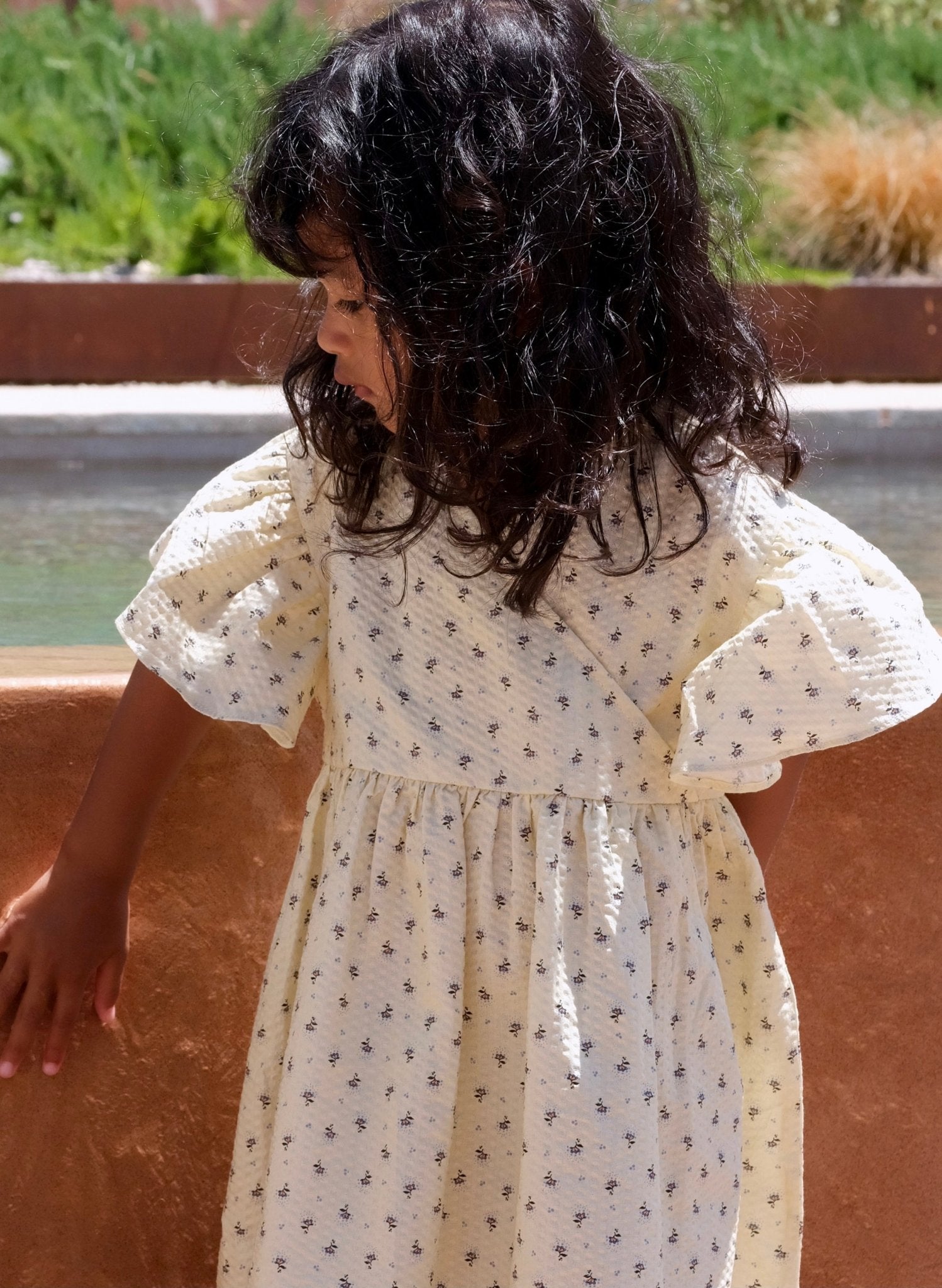 Konges Sløjd® Bitsy wrap ruha - Point bleu - Konges Sløjd - Ruhák és szoknyák - OduStore