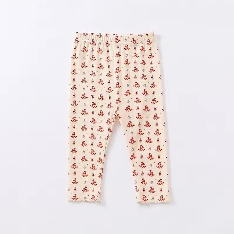 Konges Slojd® Classic Pants - Vintage floral red - Konges Sløjd - Nadrágok és Rövidnadrágok