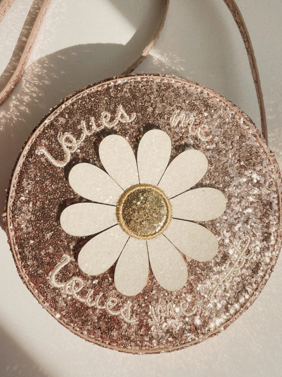 Konges Sløjd® Daisy oldaltáska - Cameo rose glitter - OduStore - Táskák - Konges Sløjd