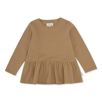 Konges Slojd® Ebi frill blouse - Tigers eye - Konges Sløjd - Pólók, ingek