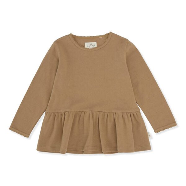 Konges Slojd® Ebi frill blouse - Tigers eye - Konges Sløjd - Pólók, ingek