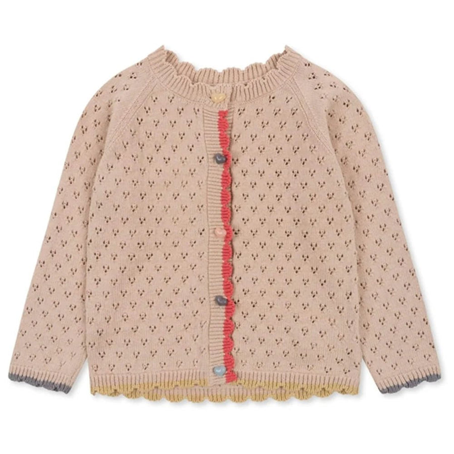 Konges Sløjd® Ellen knit cardigan - Sand collar - Konges Sløjd - Felsők és pulóverek