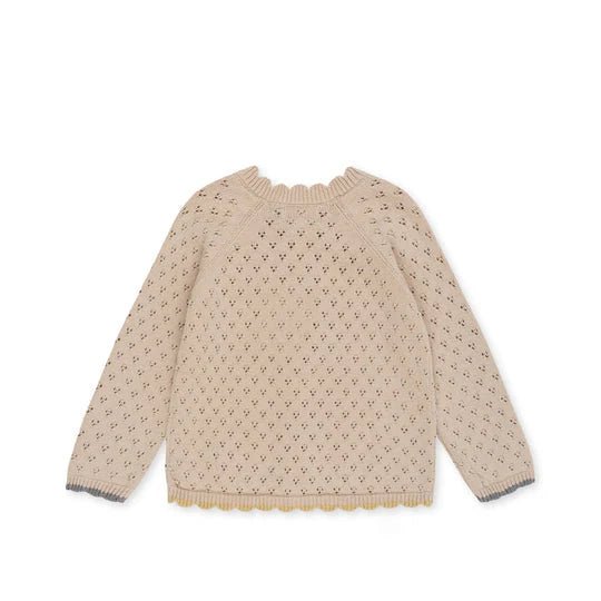 Konges Sløjd® Ellen knit cardigan - Sand collar - Konges Sløjd - Felsők és pulóverek