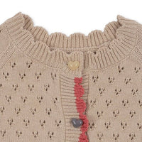 Konges Sløjd® Ellen knit cardigan - Sand collar - Konges Sløjd - Felsők és pulóverek
