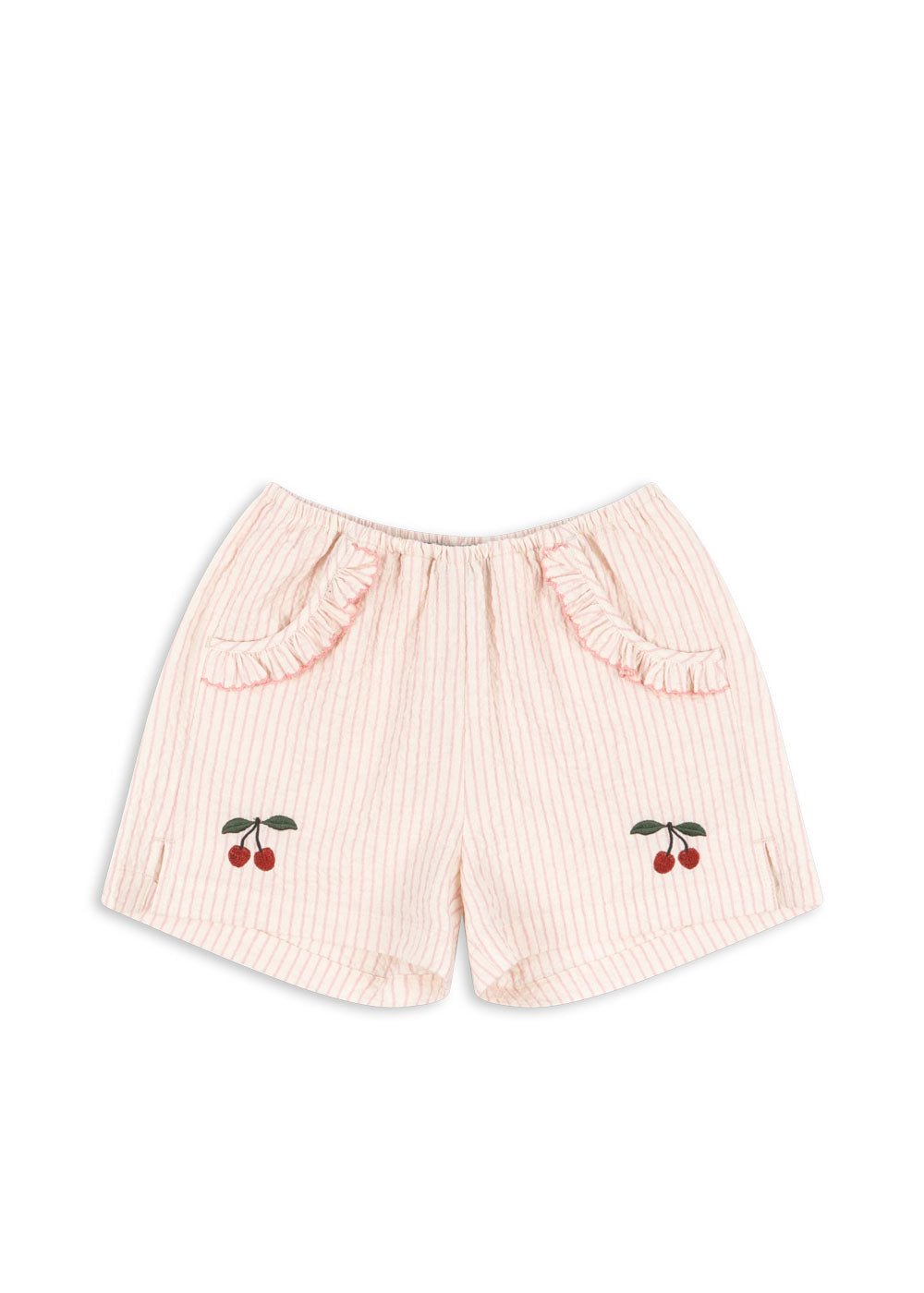 Konges Sløjd® Ellie fodros rövidnadrág - Peony Stripe - Konges Sløjd - Nadrágok és Rövidnadrágok - OduStore