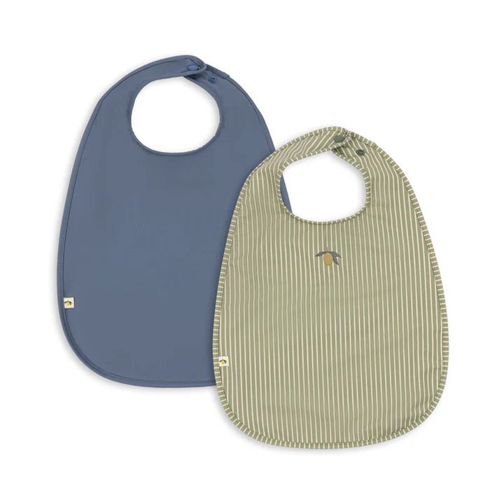 Konges Sløjd® Előke 2db - tea stripe/flint stone - Konges Sløjd - Étkészlet - OduStore