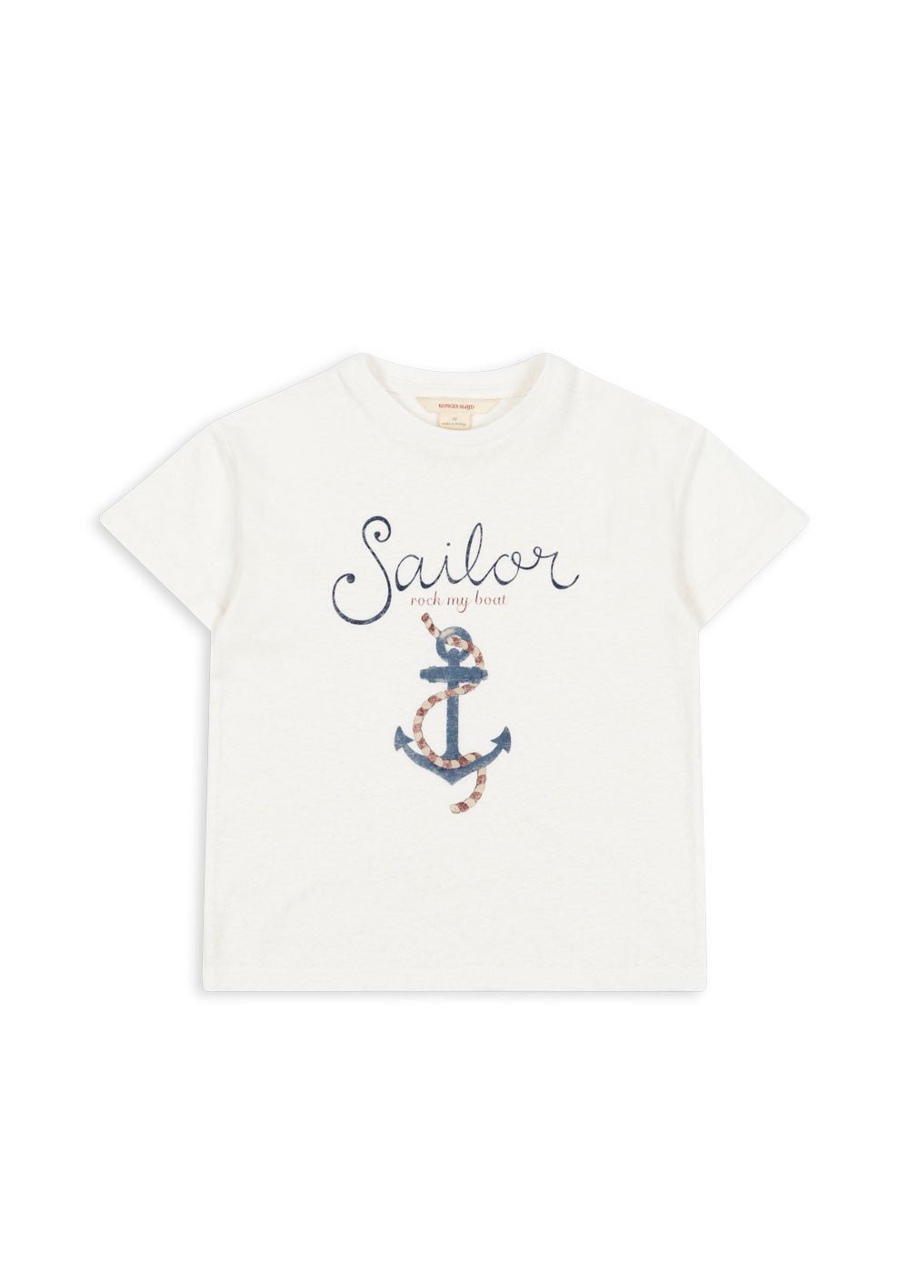 Konges Sløjd® Era Tee Rövidujjú póló - Off White/Sailor - Konges Sløjd - Felsők és pulóverek - OduStore