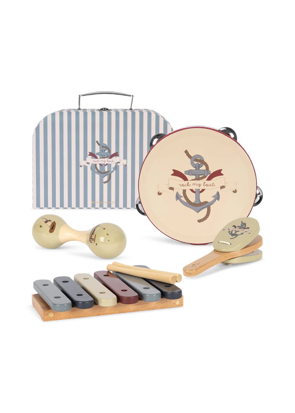Konges Slojd® Fa hangszerkészlet - Dot/sailor - Konges Sløjd - Gyerekjátékok - OduStore
