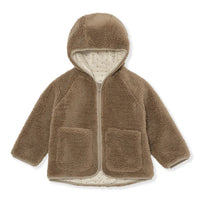 Konges Sløjd® Grizz teddy kardigán - Dark brown - Konges Sløjd - Felsők és pulóverek - OduStore