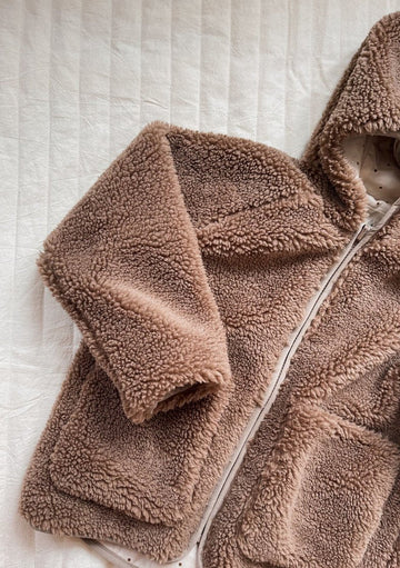 Konges Sløjd® Grizz teddy kardigán - Dark brown - Konges Sløjd - Felsők és pulóverek - OduStore