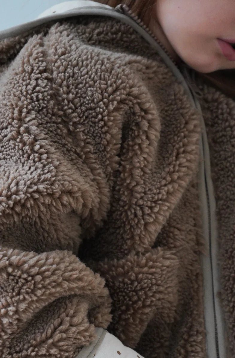 Konges Sløjd® Grizz teddy kardigán - Dark brown - Konges Sløjd - Felsők és pulóverek - OduStore