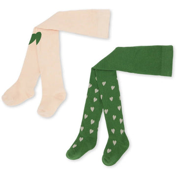 Konges Sløjd® Jacquard harisnya - Mon amour/green - Konges Sløjd - Alsóruházat