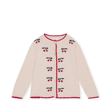 Konges Sløjd® Kardigán cseresznyés 6m - Konges Sløjd - Felsők és pulóverek