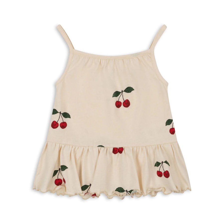 Konges Sløjd® Lin Frill top - Ma grande cerise - Konges Sløjd - Pólók, ingek - OduStore