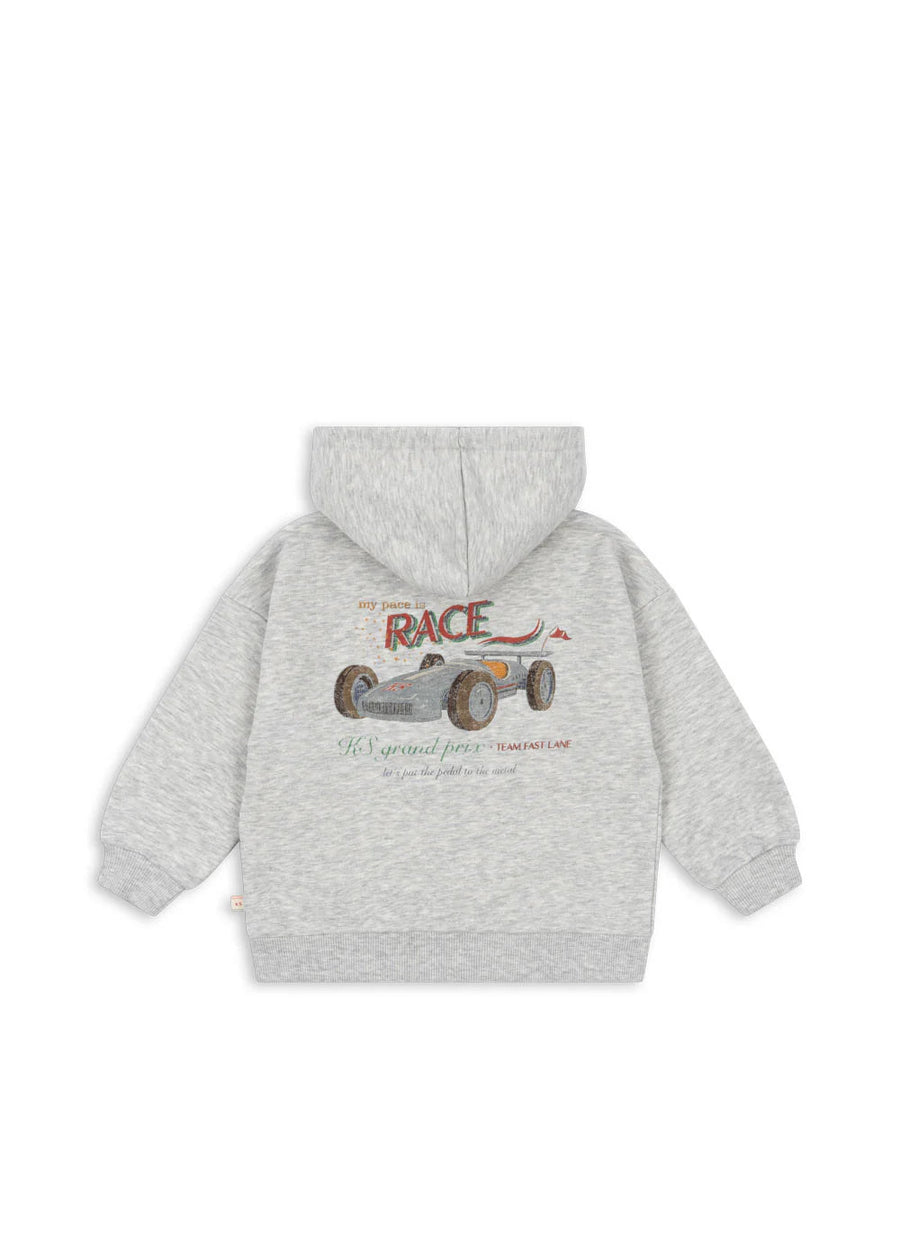 Konges Slojd® Lou Sweat kapucnis pulóver - Grey melange - Konges Sløjd - Felsők és pulóverek - OduStore