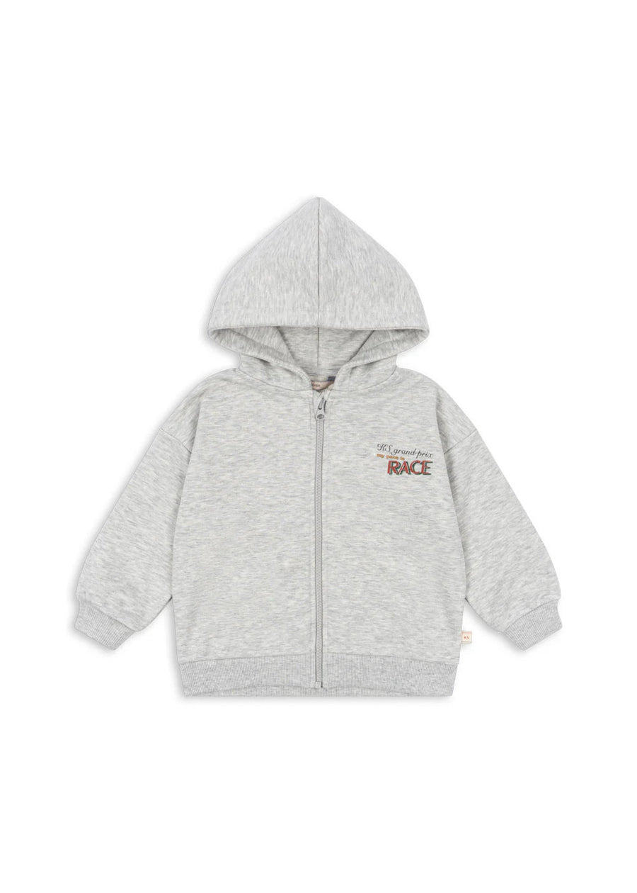 Konges Slojd® Lou Sweat kapucnis pulóver - Grey melange - Konges Sløjd - Felsők és pulóverek - OduStore
