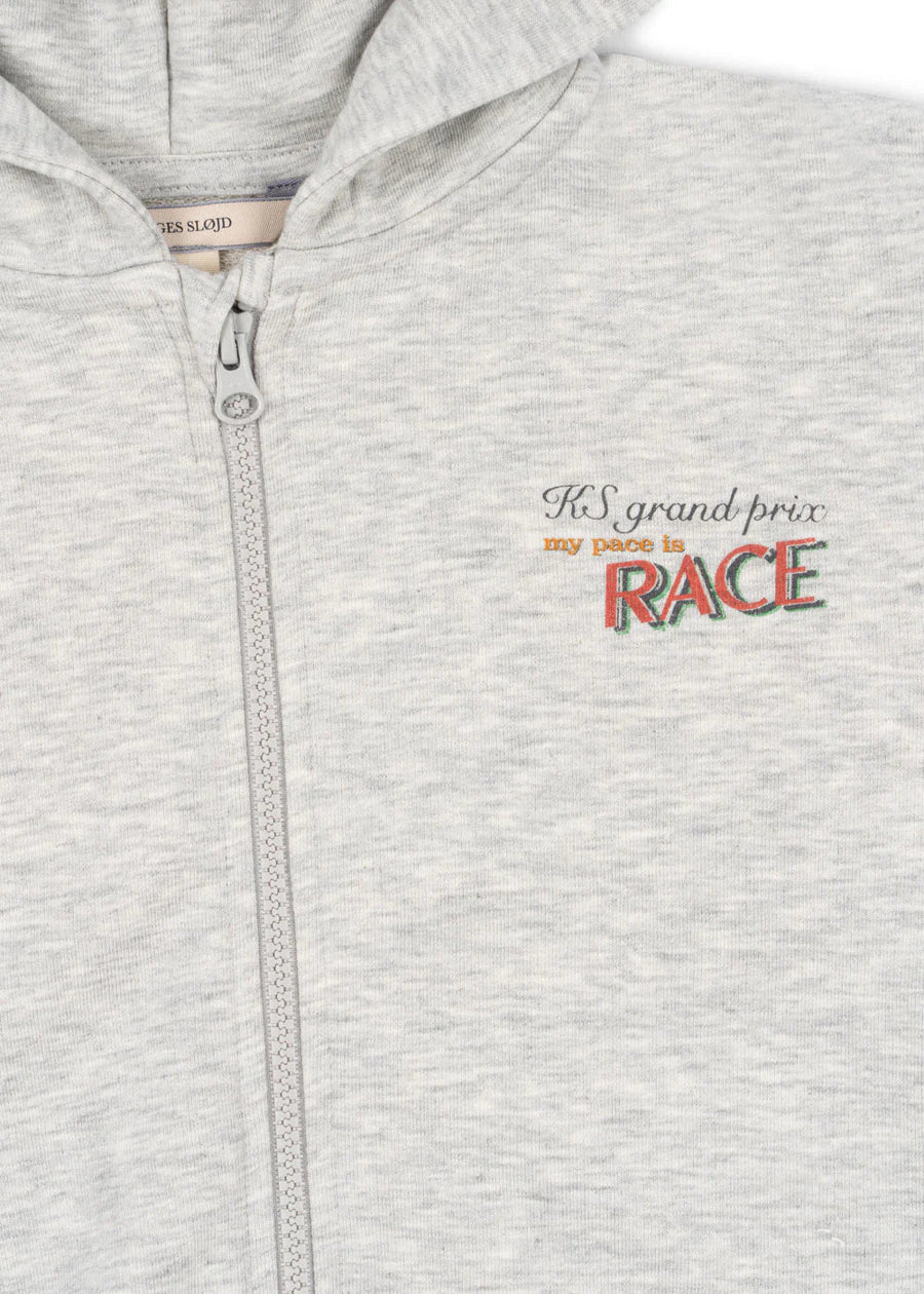Konges Slojd® Lou Sweat kapucnis pulóver - Grey melange - Konges Sløjd - Felsők és pulóverek - OduStore