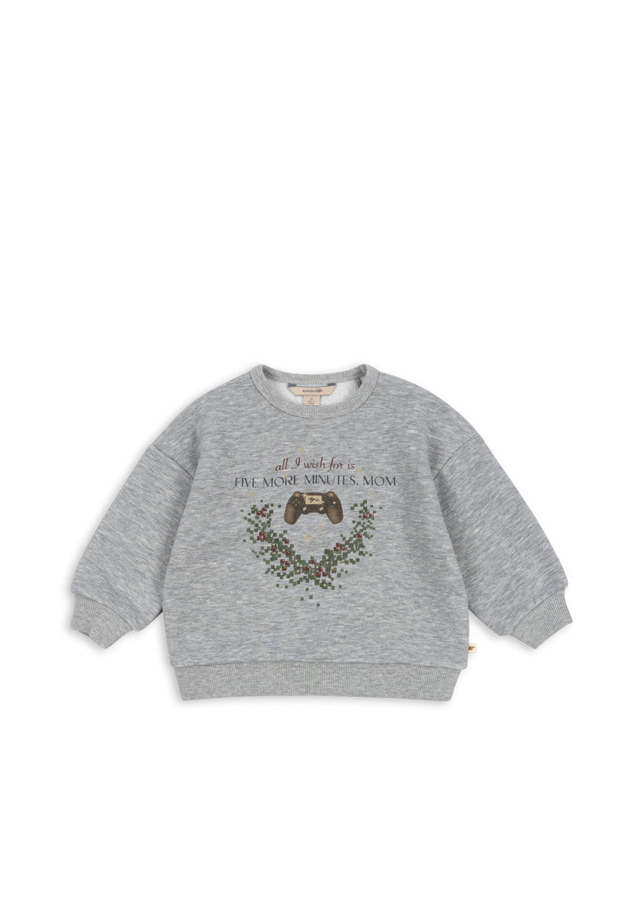 Konges Slojd® Lou sweat pulóver - Grey melange - Konges Sløjd - Felsőruházat - OduStore