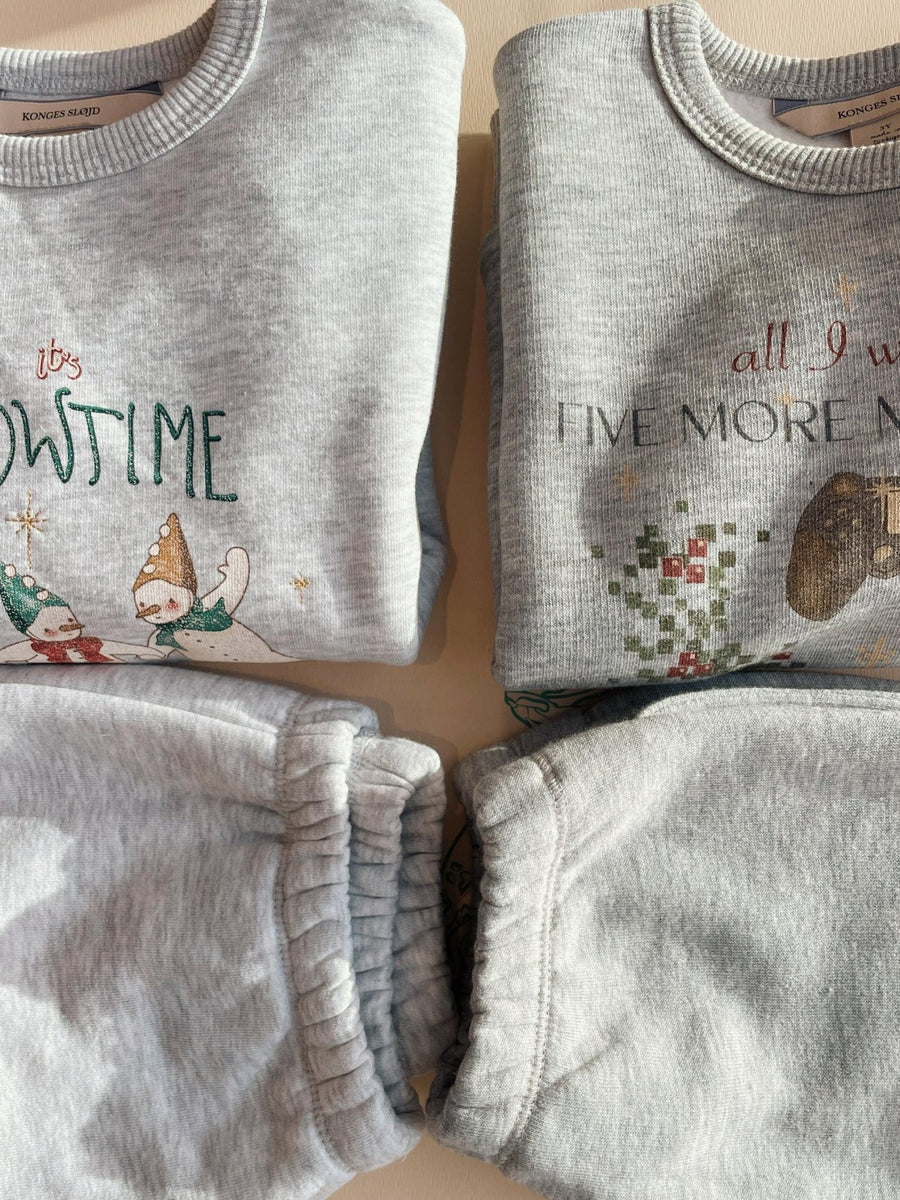 Konges Sløjd® Lou sweet nadrág - Grey melange - Konges Sløjd - Nadrágok és Rövidnadrágok - OduStore