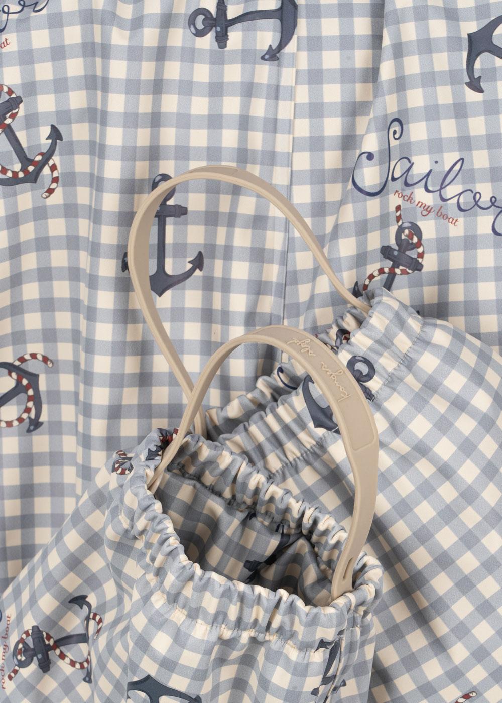 Konges Sløjd® Rainy Palme esőszett - Sailor Check - Konges Sløjd - Felsőruházat - OduStore