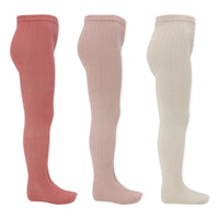 Konges Sløjd® Rib harisnya - Desert rose/creme rose/rose - Konges Sløjd - Alsóruházat