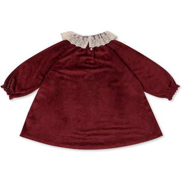 Konges Sløjd Ruha - bársony fehér gallérral