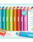 Djeco Kreatív eszközök - Vastag viaszceruza, 12 szín - 12 chunky wax crayons