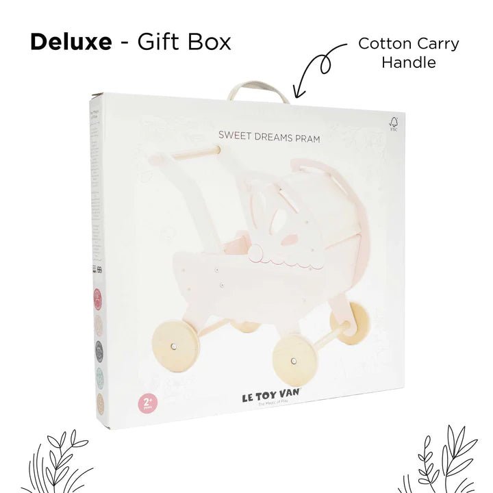 Le Toy Van® Babakocsi Dream pram - Púder - Le Toy Van - Játékbabák