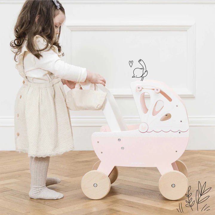 Le Toy Van® Babakocsi Dream pram - Púder - Le Toy Van - Játékbabák