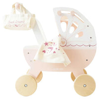 Le Toy Van® Babakocsi Dream pram - Púder - Le Toy Van - Játékbabák