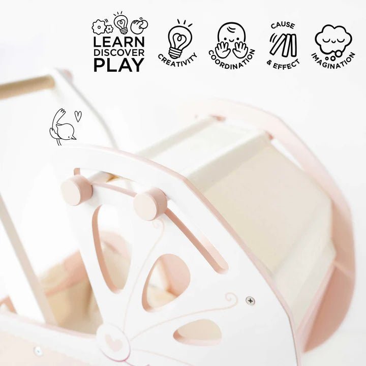 Le Toy Van® Babakocsi Dream pram - Púder - Le Toy Van - Játékbabák