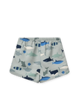 Liewood Aiden mintás fürdőnadrág - Shark / Dove blue - Liewood - Alsóruházat