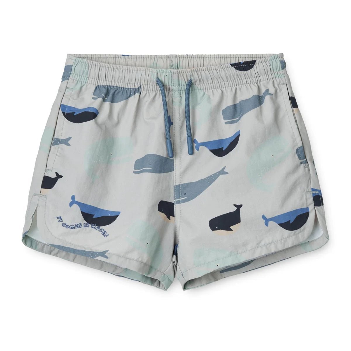 Liewood® Aiden mintás fürdőnadrág - Whales/Cloud blue - Liewood - Nyári kellékek - OduStore