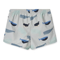 Liewood® Aiden mintás fürdőnadrág - Whales/Cloud blue - Liewood - Nyári kellékek - OduStore