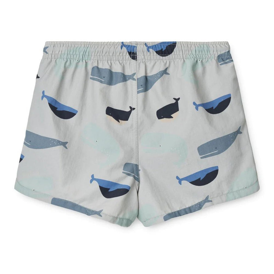 Liewood® Aiden mintás fürdőnadrág - Whales/Cloud blue - Liewood - Nyári kellékek - OduStore