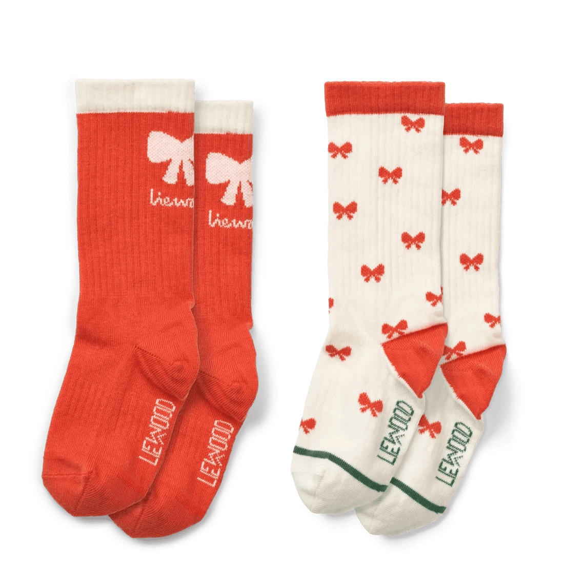 Liewood® Anette zokni - Holiday bow apple red / Sandy mix - Liewood - Alsóruházat - OduStore