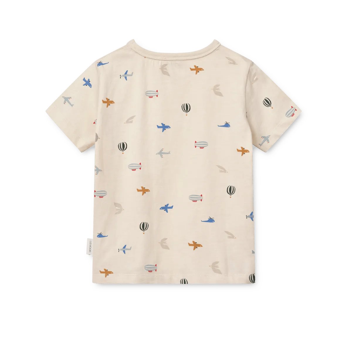 Liewood® Apia Placement rövid ujjú póló - Aviator / Ecru - Liewood - Pólók, ingek - OduStore