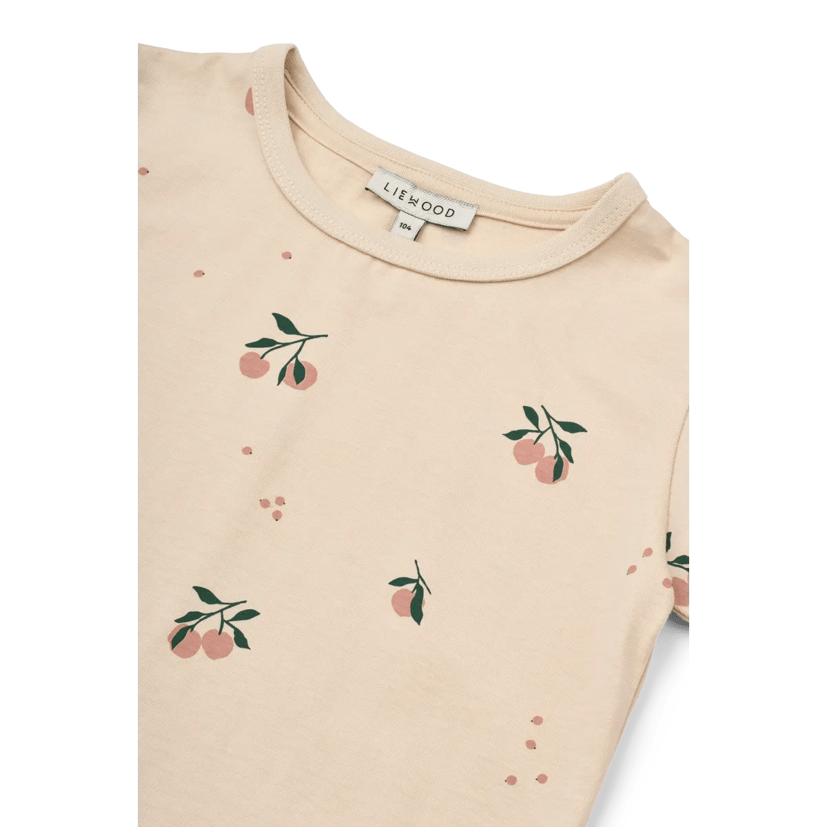 Liewood® Apia Placement rövid ujjú póló - Peach / Sea shell - Liewood - Pólók, ingek - OduStore