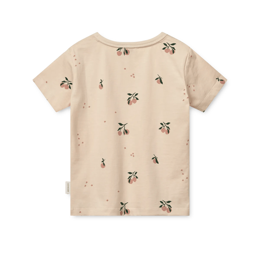 Liewood® Apia Placement rövid ujjú póló - Peach / Sea shell - Liewood - Pólók, ingek - OduStore