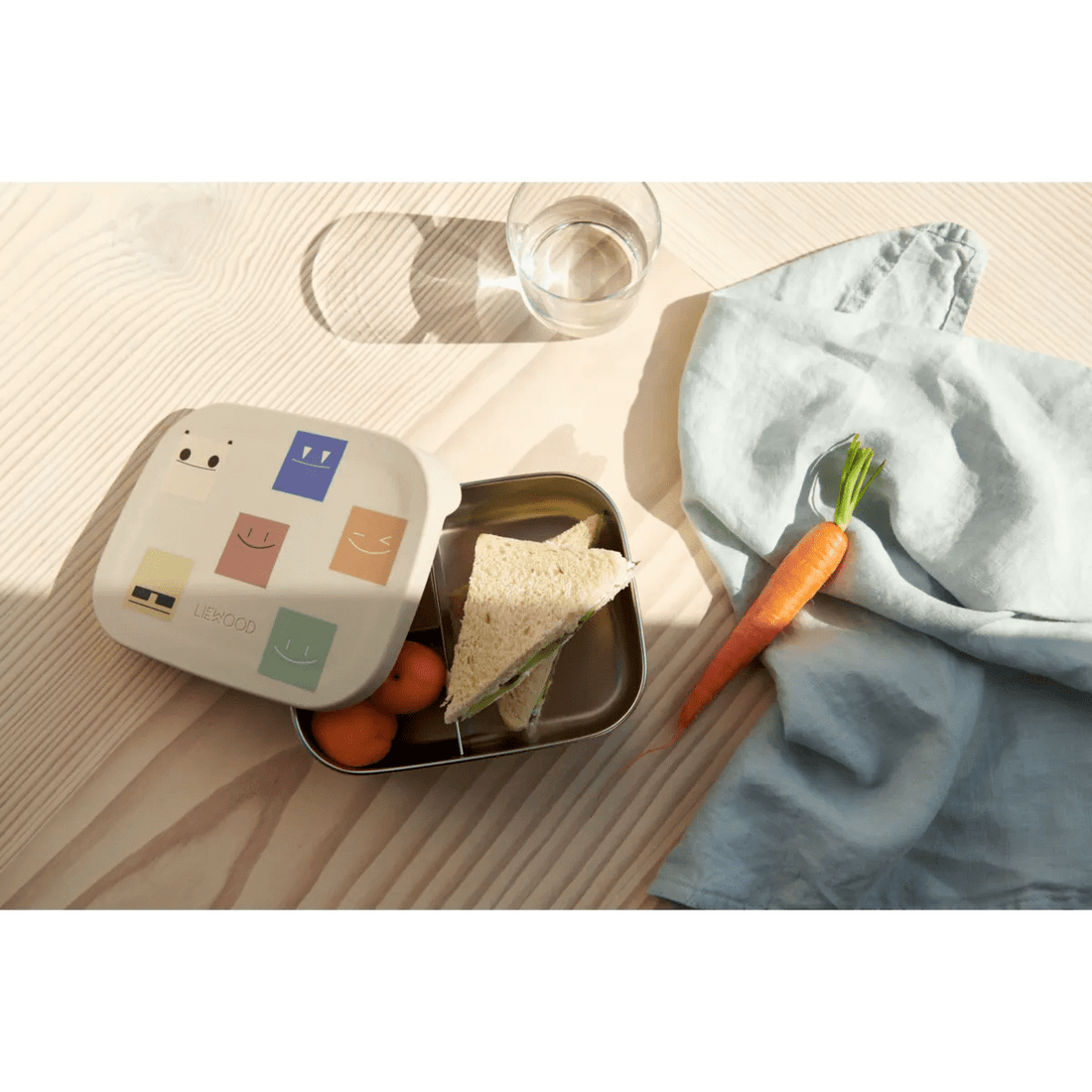 Liewood® Arthur Printed Lunchbox - Smiley / Sandy - Liewood - Uzsonnás doboz - OduStore